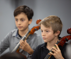 Boys playing cello