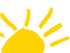 YA yellow sun logo symbol