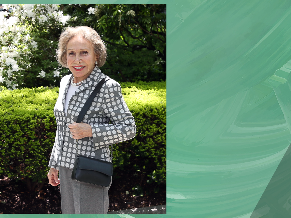 Corinne Greenberg outside of The Rockefeller University, NYC