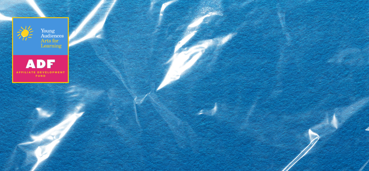 Shiny blue background with ADF logo in top left corner