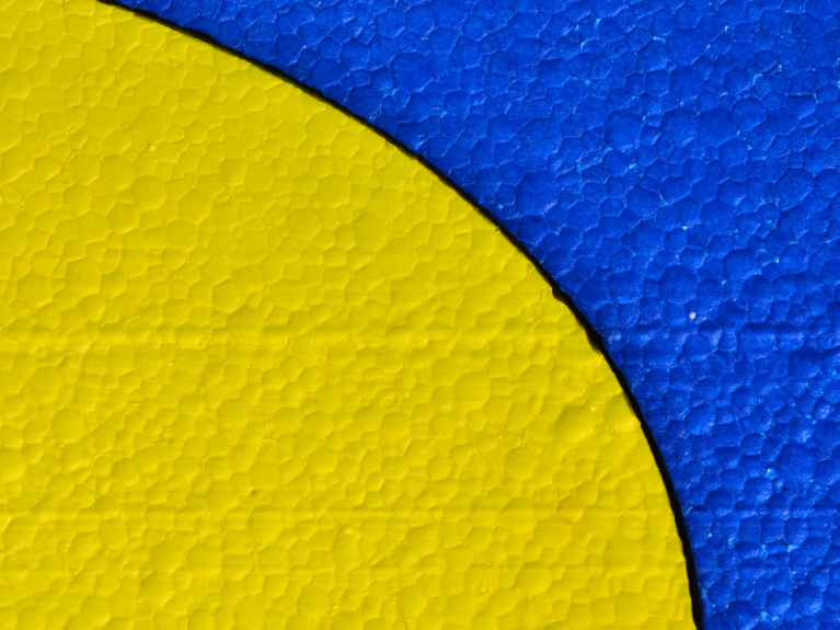 Colorful yellow and blue background